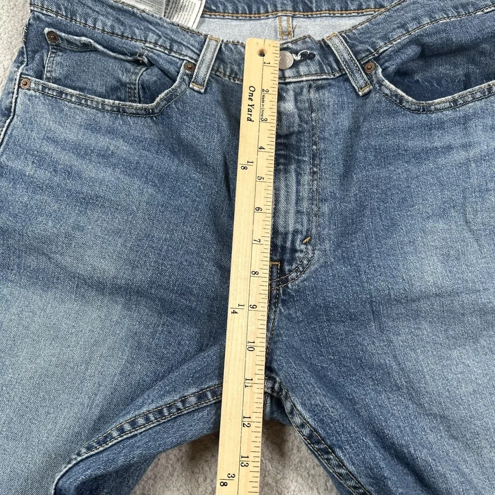 Levis 514 Jeans‎ Mens 36x32 Blue Straight Leg Stretch Denim Pants Medium Wash